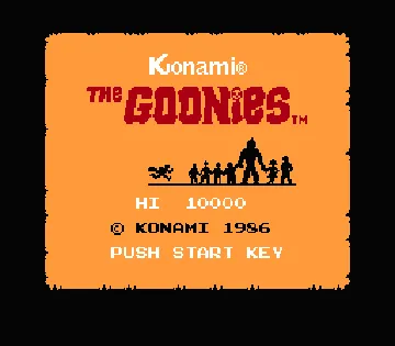 Goonies (Japan) screen shot title